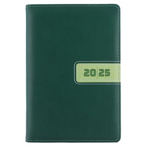 Diary RIGA daily A5 2025 Czech - green