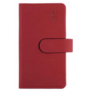 Diary SPLIT weekly pocket 2024 Polish - red