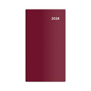 Fortnightly pocket diary 2024 - Torino - bordeaux red