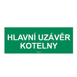 HLAVNÍ UZÁVĚR KOTELNY, plast 1 mm 210x80 mm