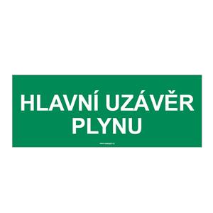 HLAVNÍ UZÁVĚR PLYNU, plast 1 mm 210x80 mm