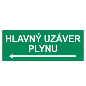 Hlavný uzáver plynu vľavo, plast 2mm s dierkami-210x80mm