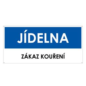 JÍDELNA, modrá, plast s dírami 2 mm 190x90 mm