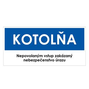 Kotolňa, modrá, plast 1mm,190x90mm