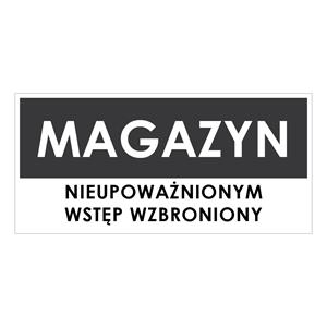 MAGAZYN, szary - płyta PVC 2 mm 190x90 mm