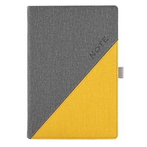 Note DIEGO A5 Lined - grey/yellow