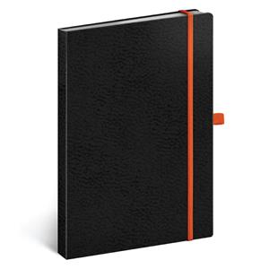 Note dotted A5 - Vivella Classic - black/orange