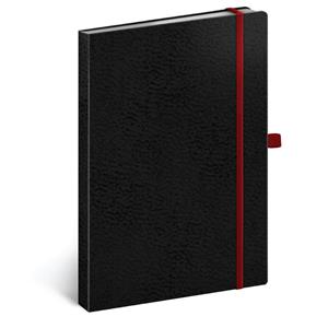 Note dotted A5 - Vivella Classic - black/red