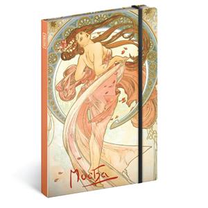 Note lined A5 - Alphonse Mucha - Dance