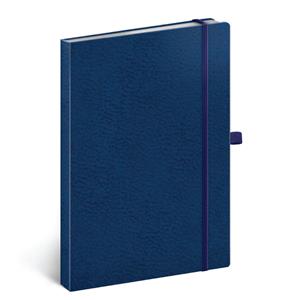 Note lined A5 - Vivella Classic - blue/blue