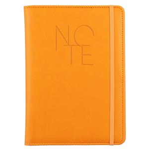 Note POLY A5 lined - orange