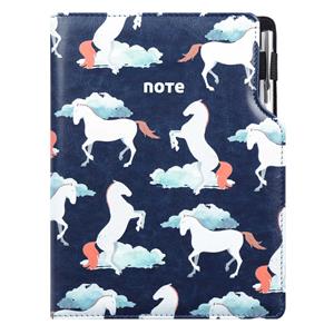 Notes DESIGN A5 Lined - blue - horses