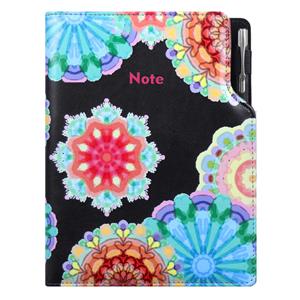 Notes DESIGN A5 Squared - black - kaleidoscope