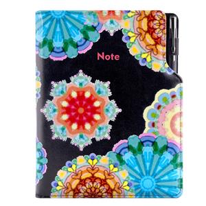 Notes DESIGN A5 Unlined - black - kaleidoscope