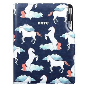 Notes DESIGN B5 Lined - blue - horses