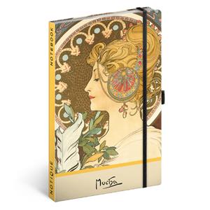 Notes - notebook Alfons Mucha - Pen - dotted