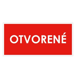 Otvorené,plast 1mm,190x90mm