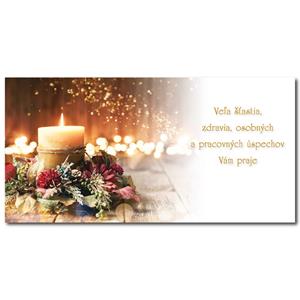 PF 2022 - Card with wishes - Decoration with candle