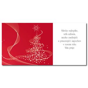 PF 2022 - Card with wishes - Red tree