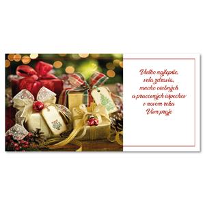 PF - Card with wishes - decoration with gifts