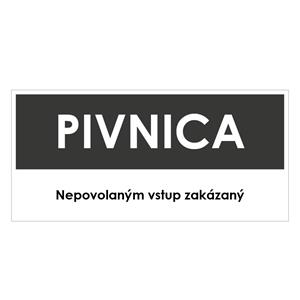 Pivnica, šedá, plast 2mm, 190x90mm