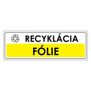 Recyklácia-Fólie,plast 1mm,290x100mm