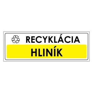 Recyklácia-Hliník,plast 1mm,290x100mm