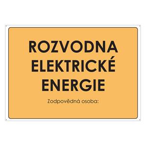 ROZVODNA ELEKTRICKÉ ENERGIE, plast 2 mm s dírkami A4