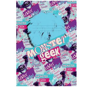 School book A4 unlined Monsters