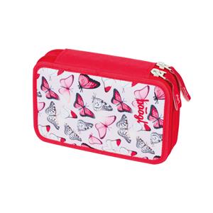 School Pencil Case Double Decker Butterfly