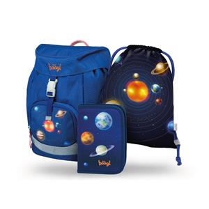 SET 3 Airy Planets - backpack, pencilcase, gymsack