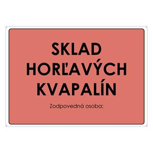 Sklad horľavých kvapalín, plast 2mm s dierkami-297x210mm