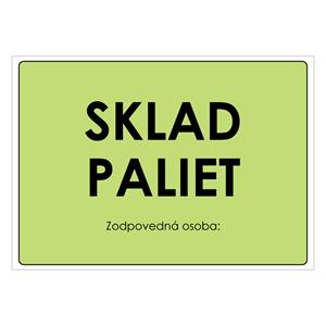 Sklad paliet, plast 1mm 297x210mm