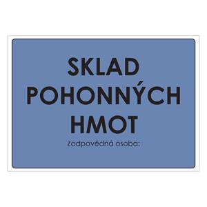 SKLAD POHONNÝCH HMOT, plast 1 mm, A4