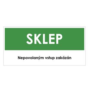 SKLEP, zelená, plast 1 mm 190x90 mm