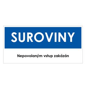 SUROVINY, modrá, plast 2 mm 190x90 mm