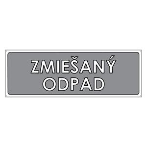 Triedený odpad-Zmiešaný odpad, plast 2mm s dierkami-290x100mm