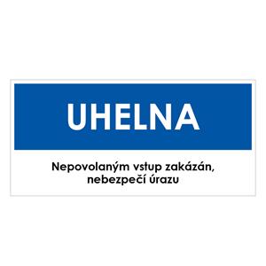 UHELNA, modrá, plast 1 mm 190x90 mm