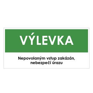 VÝLEVKA, zelená, plast 2 mm 190x90 mm