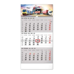 Wall Calendar 2022 Truck 3 months - grey CZ