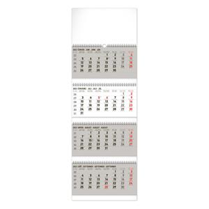 Wall Calendar 2023 4months foldable - grey CZ