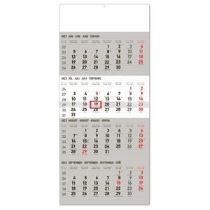 Wall Calendar 2023 4months foldable - grey SK