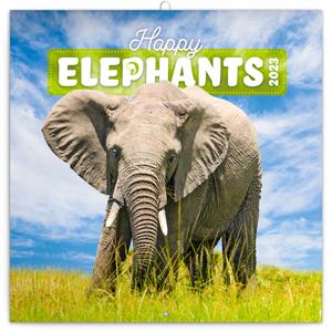 Wall Calendar 2023 Elephants