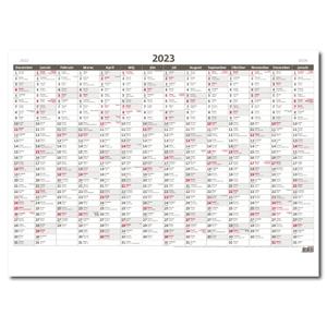 Wall Calendar 2023 - Planning yearly map A1