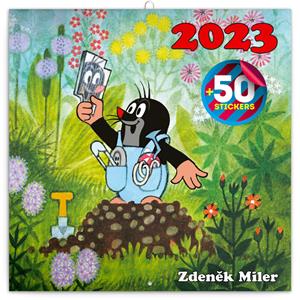 Wall Calendar 2023 The Little Mole with stickers