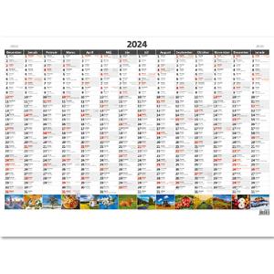 Wall Calendar 2024 - Planning yearly map A1 Picture