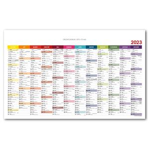 Wall planning map 2023 PL - 63x100 cm - color