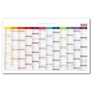 Wall planning map 2025 SK - 100 x 63 cm - color