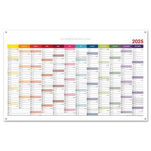 Wall planning map 2025 SK with eyelets for hanging - 100 x 63 cm - color