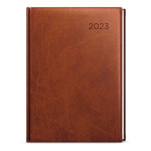 Weekly Diary 2023 Oskar Vivella A5 - Brown